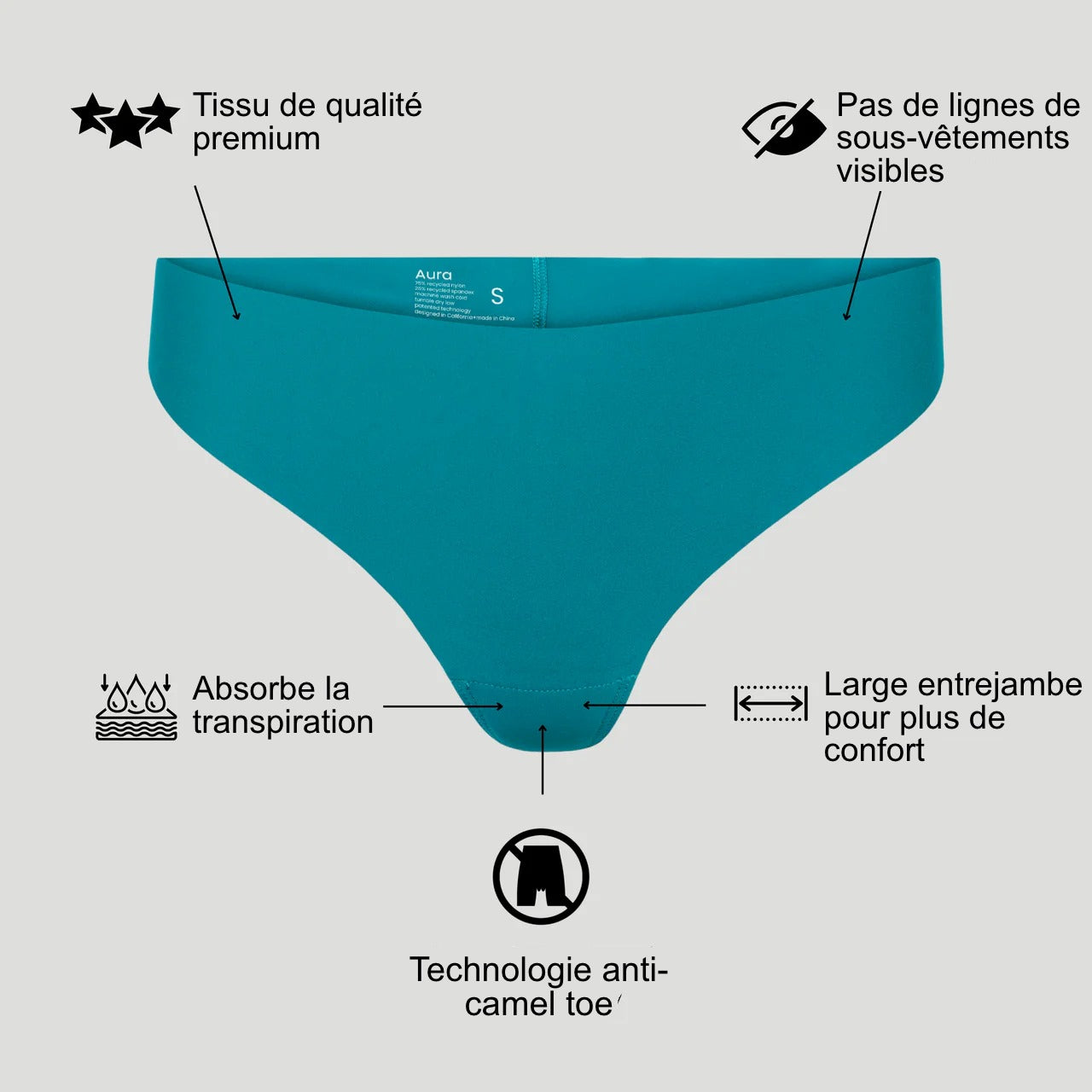 Culotte anti Camel Toe - Cakescover